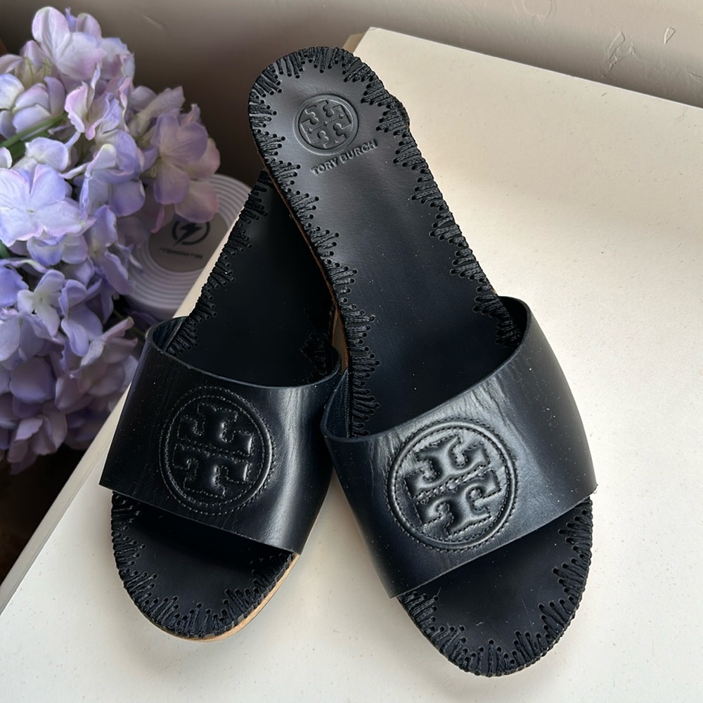 Tory Burch whipstitch Slides